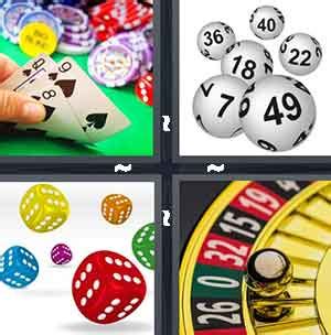  4 pics 1 word playing cards casino chips